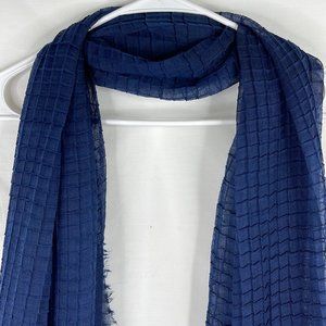 Talla Unica Navy Blue Women Scarf
